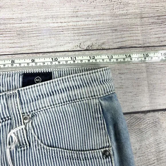 Adriano Goldschmied The Isabelle High Rise Straight Crop Jean Vort Stripped 25